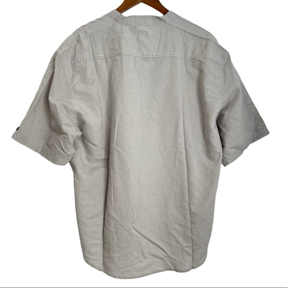 Reverb Gray Linen Feel Top - Picture 2 of 7